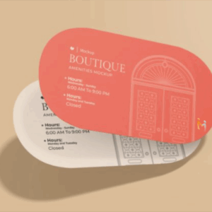 Oval Business Cards