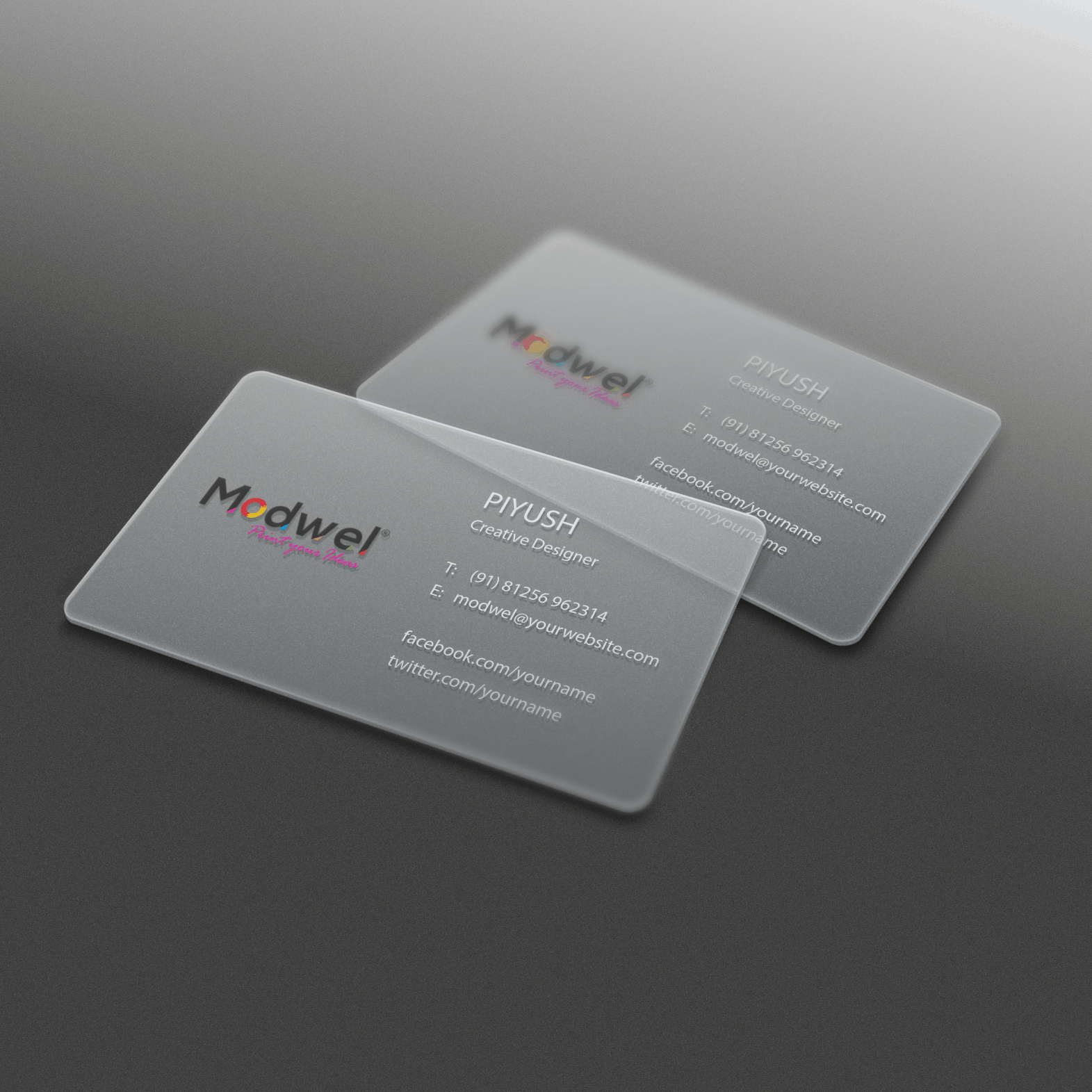 Transparent Business Card